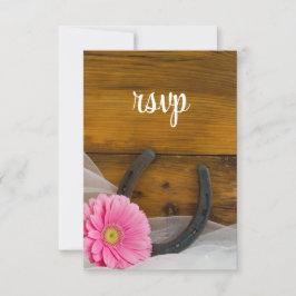 Placa RSVP de Casamento de Casamento de Daisy Hors