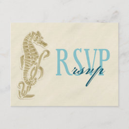 Placa RSVP de Casamento de Cavalo