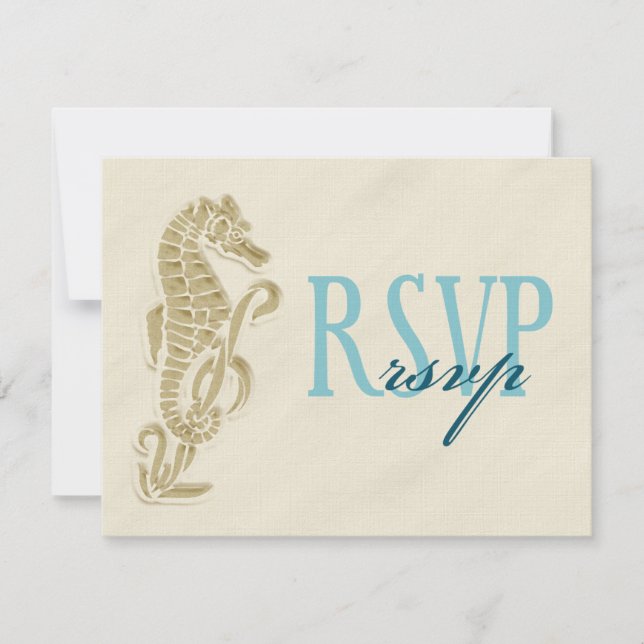 Placa RSVP de Casamento de Cavalo (Frente)