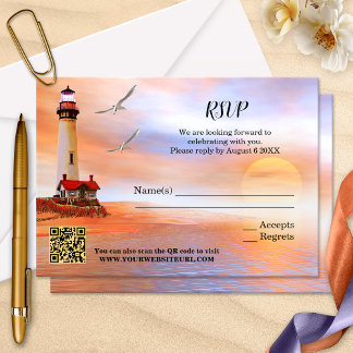 Placa RSVP de Casamento de Roupa de Praia Artístic