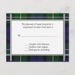 Placa RSVP de Casamento de xadrez
