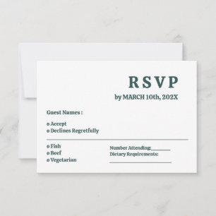 Placa RSVP de Casamento Mínimo de Cinza de Tabulei