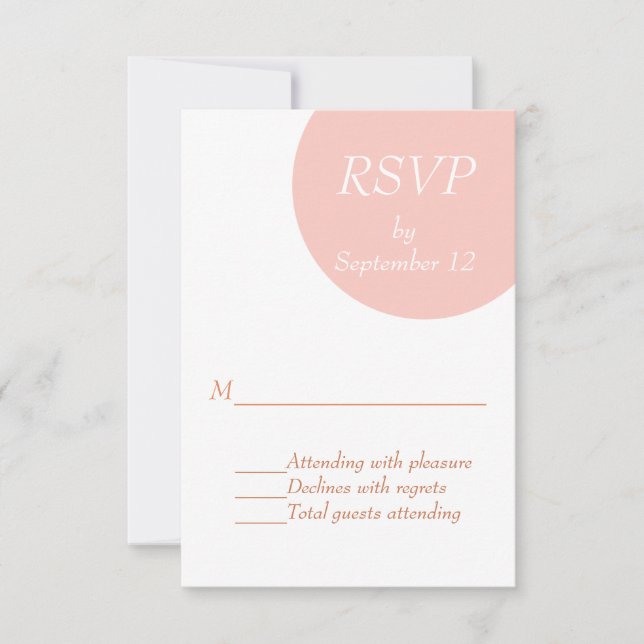 Placa RSVP de Casamento Moderno Branco e Pincel (Frente)