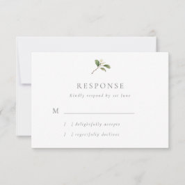 Placa RSVP de Casamento Rustic Pear Blossoms
