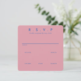 Placa RSVP de Casamento Simples e Simples Moderna