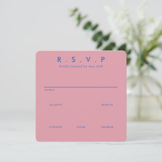 Placa RSVP de Casamento Simples e Simples Moderna 