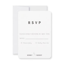 Placa RSVP de Coleção Botânica Moderna