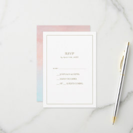 Placa RSVP de Cores Aquáticas Sunset Summer