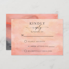 Placa RSVP de Cores d'água Russas Montanha Sunset