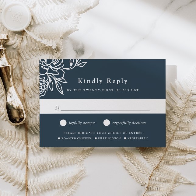 Placa RSVP de Escolha de Farinha do Jardim Secreto (Criador carregado)