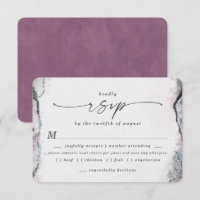 Placa RSVP de Escolha de Refeição de Casamento Rox