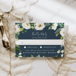 Placa RSVP de Escolha de Refeições Floral do Alaba