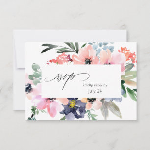 Placa RSVP de Farinha da Summer Floral w