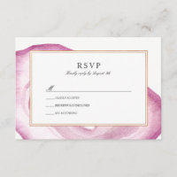 Placa RSVP de Fatia de Agências de Cores Aquáticas