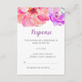 Placa RSVP de Flor de Água