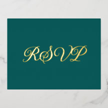 Placa RSVP de Foil Foil Co-Starring Teal Escuro