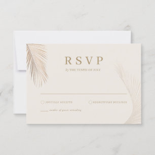 Placa RSVP de Folgas Simples Modernas