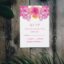 Placa RSVP de Hibiscus Bruta