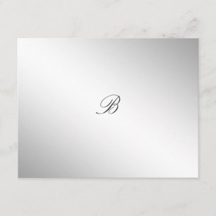 Placa RSVP de Hydrangea Divina 311-Silver
