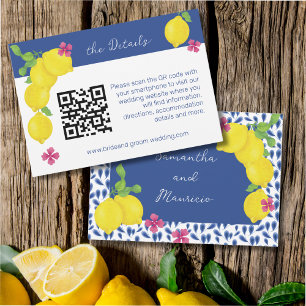 PLACA RSVP DE LEMÕES DE WATERCOLOR