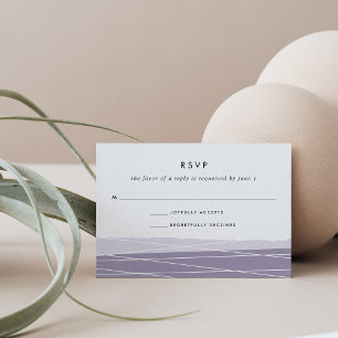 Placa RSVP de Linhagem Ametist