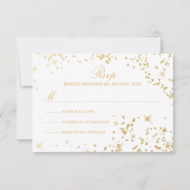 Placa RSVP de Noites Starry (Frente)