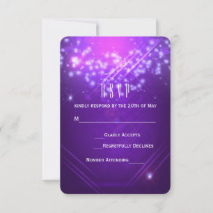 Placa RSVP de Partido Vibe do Clube Glamor Puro