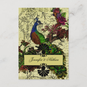Placa RSVP de Peacock Vintage