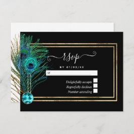 Placa RSVP de Peacock Vintage