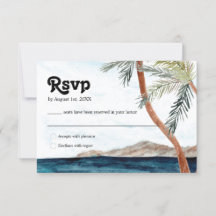 Placa RSVP de Praia Tropical de Punta Cana
