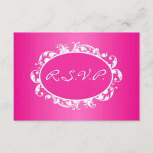 Placa RSVP de Quadro RSVP de Impressão Flutuante R