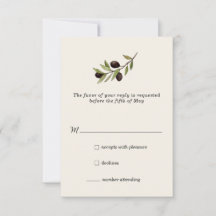 Placa RSVP de Ramo Oleícola Rustico