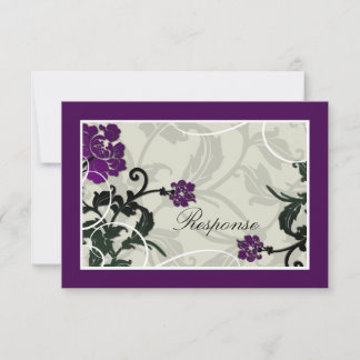 Placa RSVP de Resposta de Casamento - Rodovia Flor