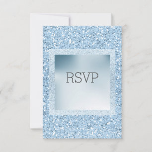 Placa RSVP de Resposta do Glitter e do Shimmer Nov