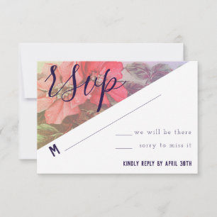 Placa RSVP de Rosa Moderno