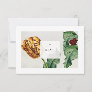 Placa RSVP de Tulip Floral Moderna