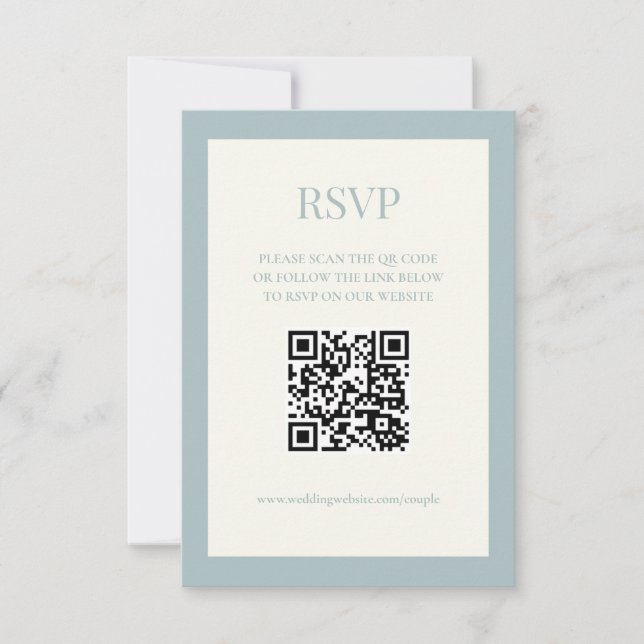 Placa RSVP Digital Dusty Blue 3,5x5 (Frente)