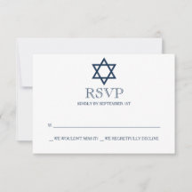 Placa RSVP do Bar Azul de pré-disquete Mitzvah