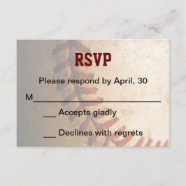 Placa RSVP do Bar de Baseball Personalizado KRW