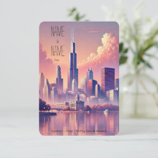 Placa RSVP do Skyline Chicago