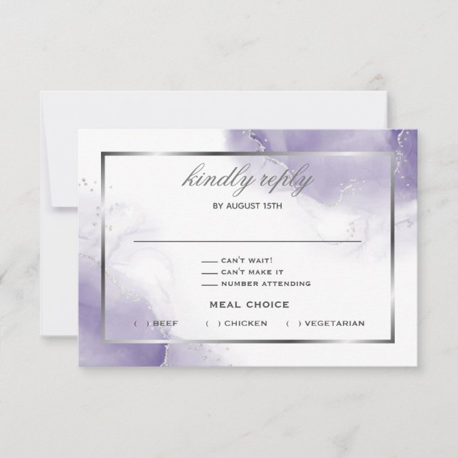 Placa RSVP Dusty Ameyst Rrople Script Silver (Frente)