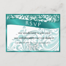 Placa RSVP Elegante Swirl 3,5x5 - Teal
