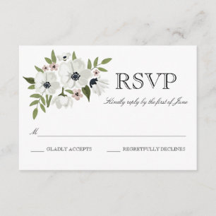 Placa RSVP Floral Adorável