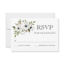 Placa RSVP Floral Adorável