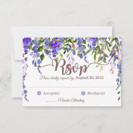 Placa RSVP Floral de Wisteria Purple