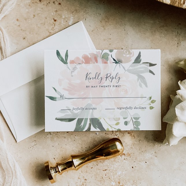 Placa RSVP Floral Midverão (Criador carregado)