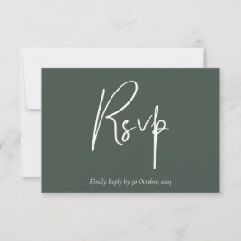 Placa RSVP Floral Minimalista