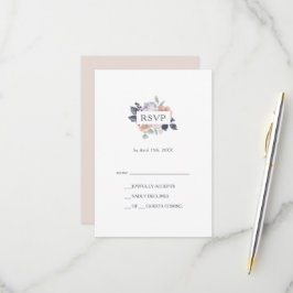 Placa RSVP Floral Simples