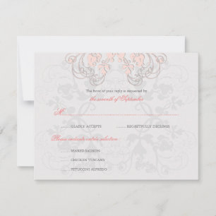 Placa RSVP Floral Vintage Flourish Baby Pink (R)