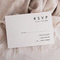 Placa RSVP Horizontal Minimalista Moderna